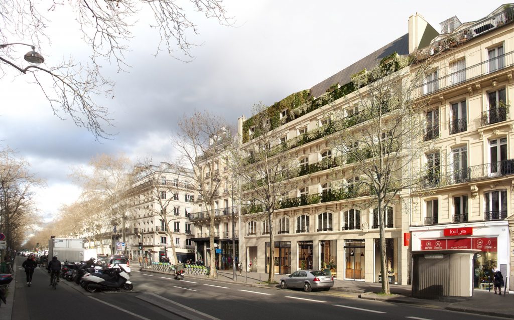 Rehabilitation of A Residential Building high-end architectural visualization of agnes agnes building in paris