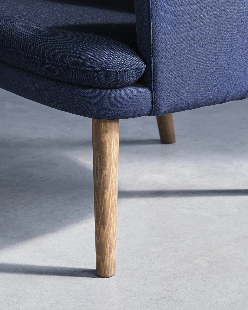 borgogna product minimalistic 3d visualization indigo chair leg detail