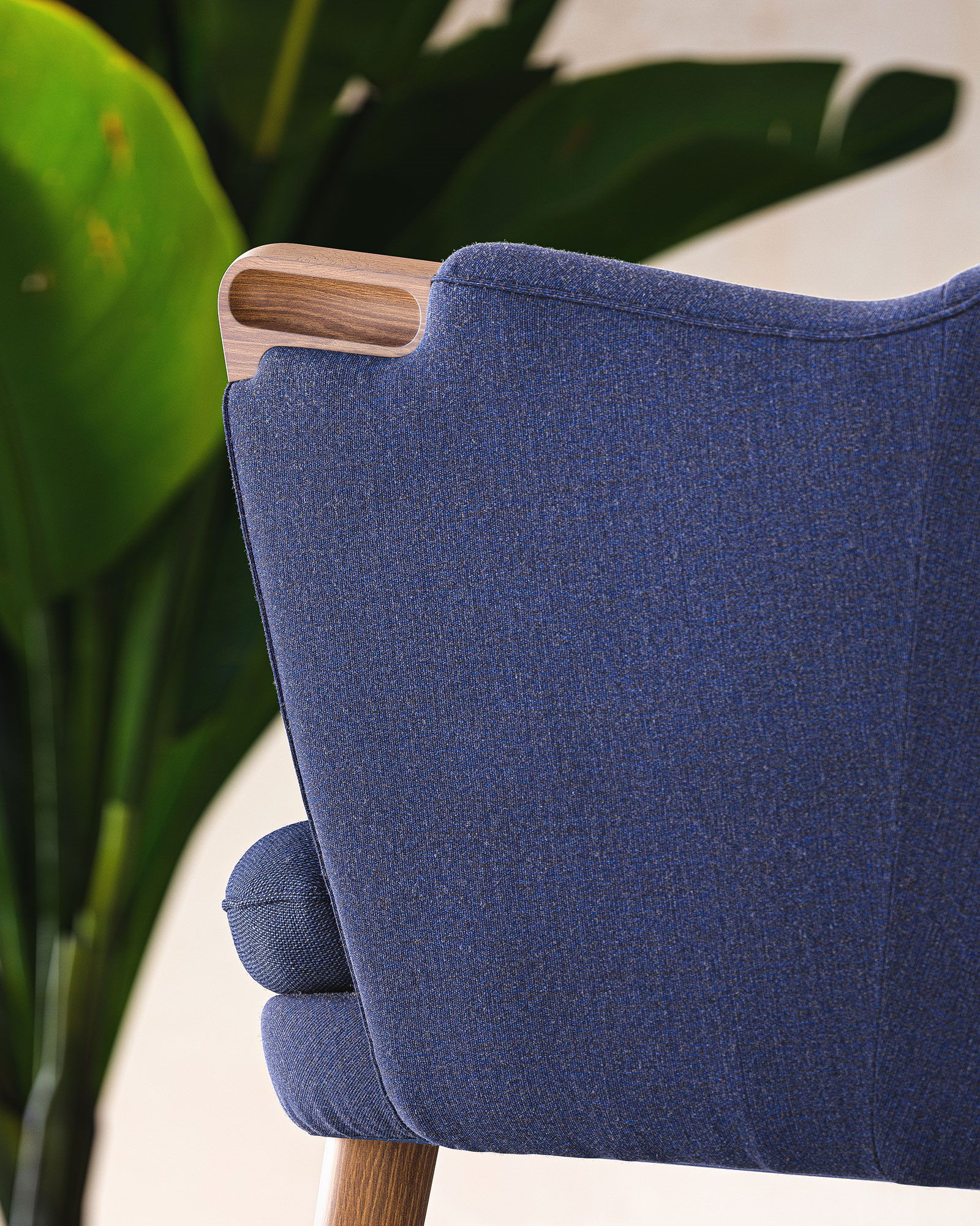 borgogna product minimalistic 3d visualization of detail of indigo chair