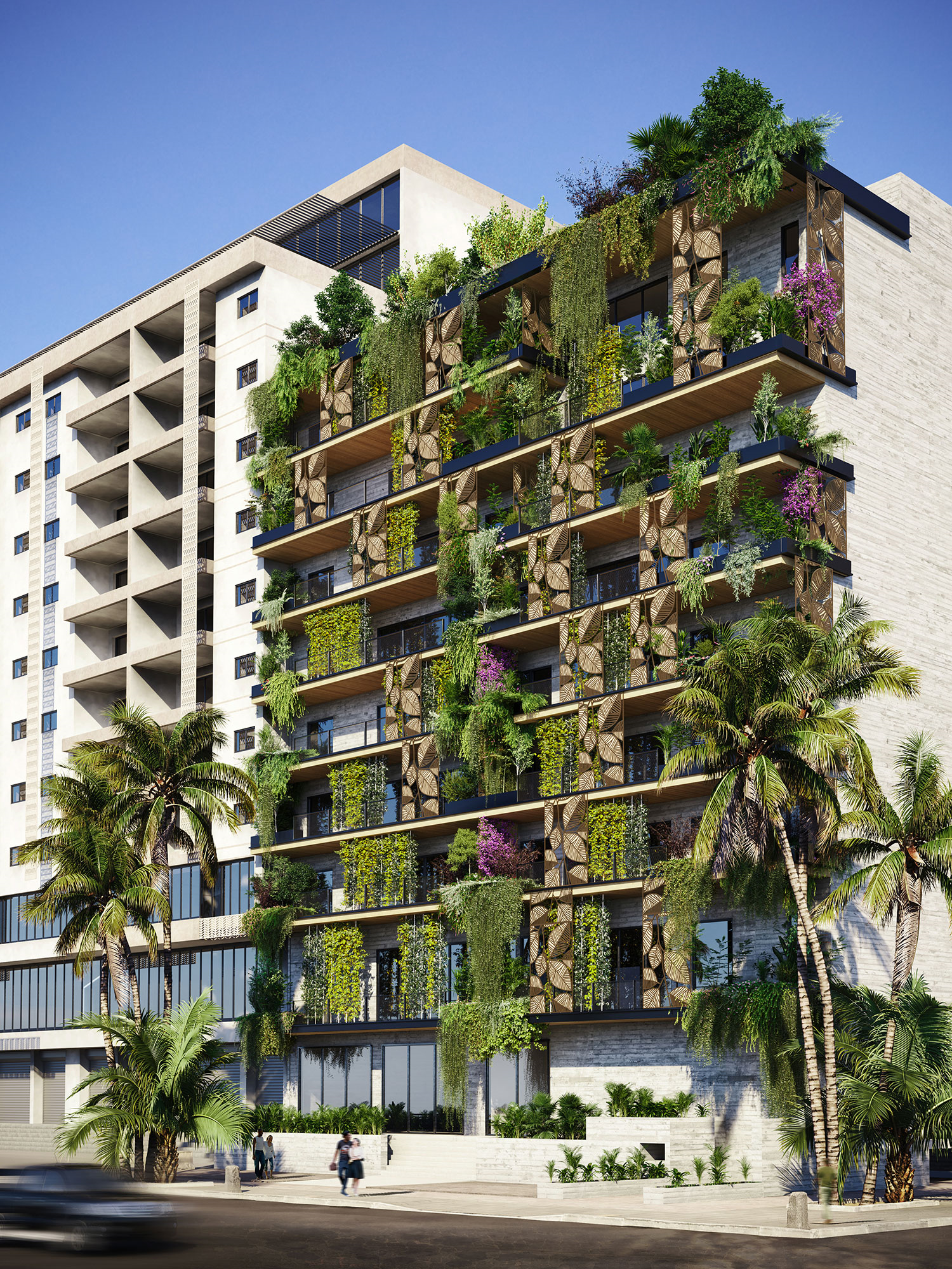 green building high-end architectural visualization of alexandre rotier green building in ivory coast