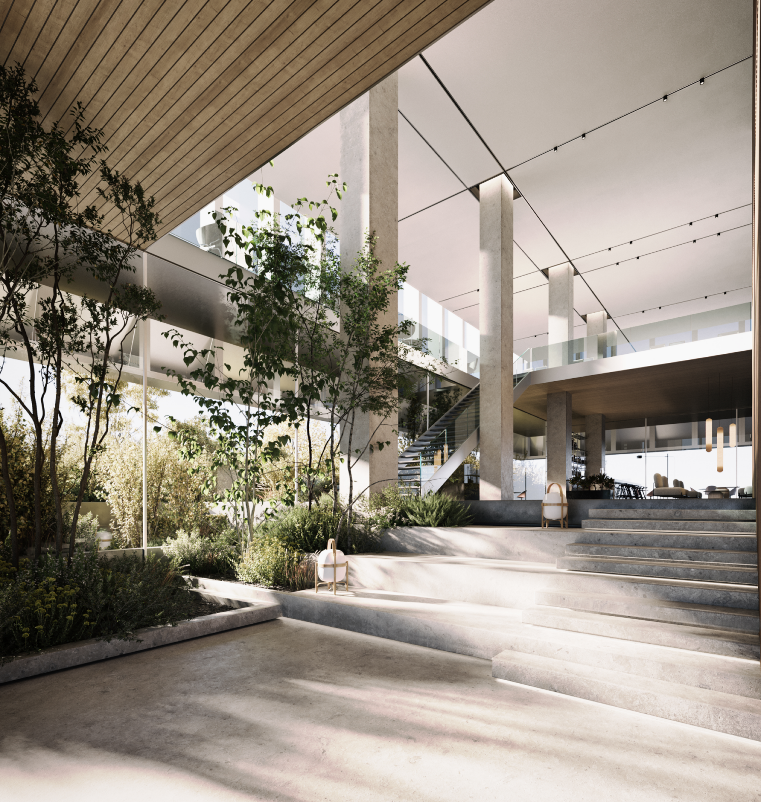 the interior of Ardian Tower in Madrid Spain